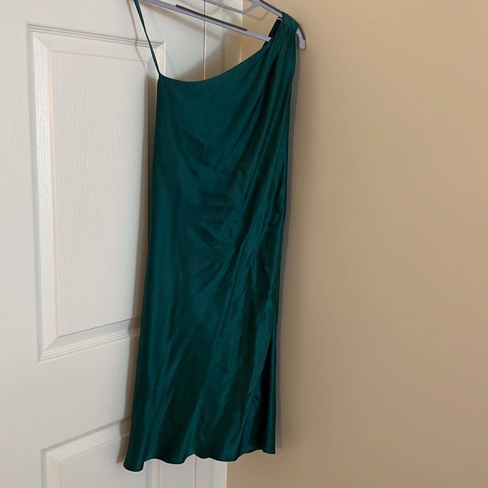 JustCavalli Mini OneShoulder Silk Dress